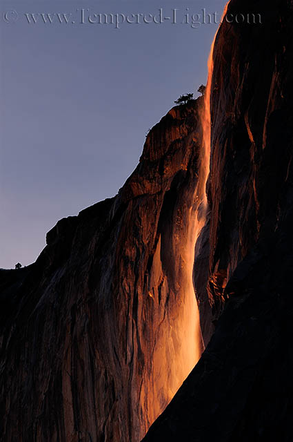 Last Light on Horsetail Fall