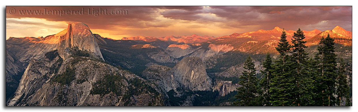 Storm Light with Half Dome
