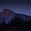 Blood Moon with Half Dome